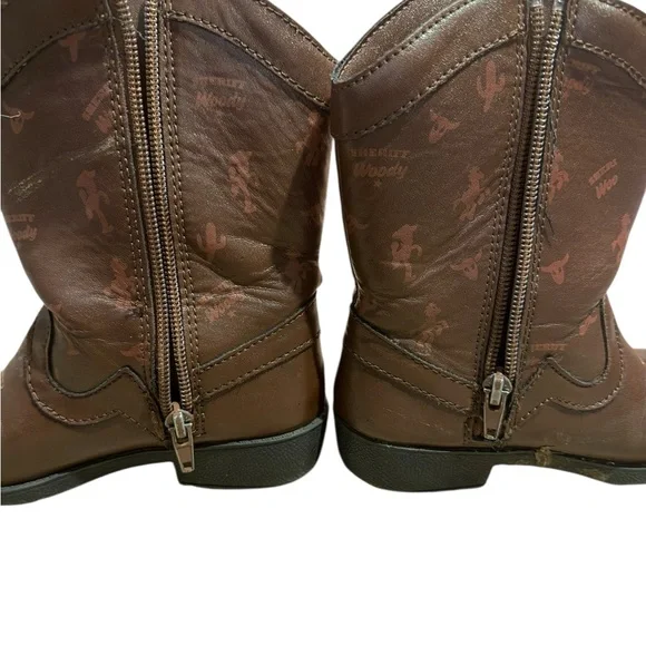 Disney Kids Cowboy Boots size US 11.  Toy Story Design - Brown light up - Picture 3 of 9